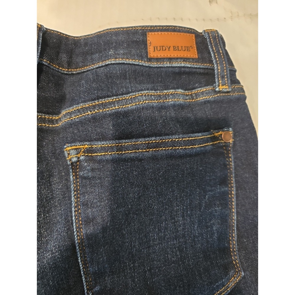 Judy Blue Dark Wash High Rise Wide Leg Denim Jeans 5-Pocket, Women's 9/29 - Picture 12 of 13